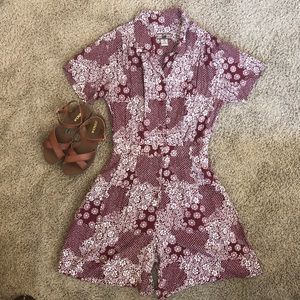 Vintage Romper with Pockets